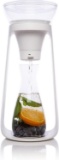 KOR Water Fall I Sustainable Countertop Water Filter System I Glass Pitchers w/Lids I Holds 2 Liters
