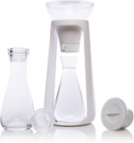 KOR Water Fall Sustainable Countertop Water Filter System Includes 2 Glass Pitchers with Lids