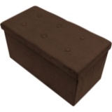 Sorbus Storage Bench Chest with Collapsible/Folding Bench Ottoman with Cover, Small