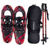 Flashtek 21/25/30 Inch Men's and Women's Snow Shoes, Lightweight Aluminum Ground Snow Shoes