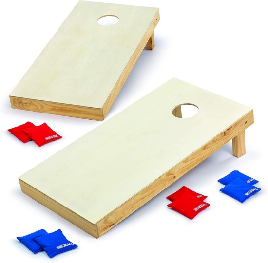 Wild Sports Solid Wood Tournament Approved Cornhole Set - $101.33 MSRP