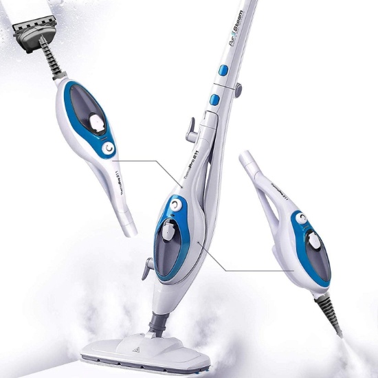 PurSteam Steam Mop Cleaner 10-in-1 with Convenient Detachable Handheld Unit - $89.97 MSRP