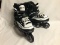 Harsh Sneaker Style Roller Blades Inline Skates (Black/White, Size 5-8)