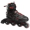 Chicago Men's Adjustable Inline Skates (Black/Red, Size 9)