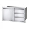 Single Door and Triple Drawer Combo
