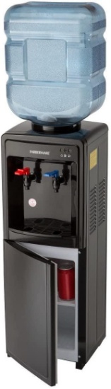 Farberware Freestanding Hot and Cold Water Cooler Dispenser, Black - $119.00 MSRP