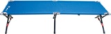 Rio Gear Portable Smart Cot Military Style Folding Camping Cot, Blue (C404-401-BGPK2)