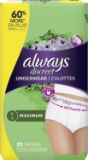 Always Discreet Incontinence Underwear, Max Classic Fit, Large