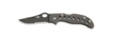 UZI Lock-Back Half Serrated Folding Knife