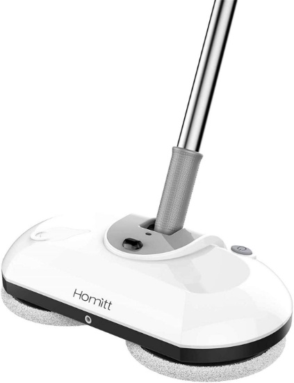 Homitt Electric Mop,Cordless Floor Scrubber for Floor Cleaning,Power Cordless Mop, White $99.99 MSRP