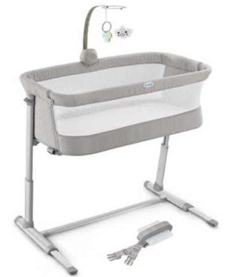 Kidsclub Baby Bedside Sleeper, Baby Bedside Bassinet for New Born