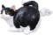 WHAT ON EARTH Cat Butt Tissue Holder - Black & White Tuxedo - Fits Standard Square Tissue Box-Resin