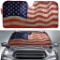 Big Hippo Sun Shade, Windshield Sun Shade American Flag Sunshades Keep Vehicle Cool Protect Your Car