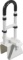 Drive Medical Adjustable Height Bathtub Grab Bar Safety Rail, White, Standard - $29.19 MSRP