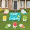 Big Dot of Happiness Honk, It?s My Birthday - Yard Sign and Outdoor Lawn Decorations - Set of 8