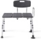 Medline Knockdown Transfer Bath Bench with Back, Microban Antimicrobial Protection, $69.99 MSRP