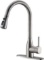 Ufaucet Commercial Lead-Free Solid Brass Single Lever Pause Botton Pull Out Sprayer - $42.98MSRP