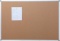 VIZ-PRO Cork Notice Board, 48 X 36 Inches, Silver Aluminium Frame