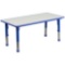 Height Adjustable Rectangular Blue Plastic Activity Table