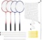 HDDA Sports Volleyball and Badminton Set Combo Set Net System $30.99 MSRP