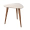 Three Legs Wood Oval Coffee Table Side Table
