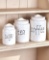 Stated Simply Canister Set for Sugar, Tea, Coffee $44.95 MSRP