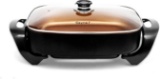 Caynel Professional Non-stick Copper Electric Skillet Jumbo, Deep Dish with Tempered $46.99 MSRP