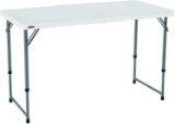 Lifetime Height Adjustable Craft Camping and Utility Folding Table, 4 ft, 4'/48 x 24, $49.99 MSRP