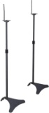Atlantic Adjustable Height Speaker Stands Black - Set of 2 Holds Satellite Speakers $29.88 MSRP