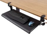 Stand Up Desk Store Large Clamp-On Retractable Adjustable Keyboard Tray (SUD-KBTRAY)