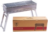 YLCJ Charcoal BBQ Grill Portable BBQ Grill Stainless Steel Folding (YLS620-230)
