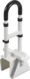 Drive Medical Adjustable Height Bathtub Grab Bar Safety Rail, White, Standard - $29.19 MSRP