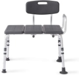 Medline Knockdown Transfer Bath Bench with Back, Microban Antimicrobial Protection, $69.99 MSRP