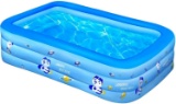 Yorepek Inflatable Pool, Inflatable Swimming Pool for Kids Large Family Inflatable Pool Lounge Pool