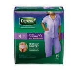 Depend Women's Night Defense Incontinence Underwear - Medium 15Count