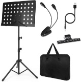 Lotmusic Music Stand for Sheet Music Sturdy Tripod Base Adjustable Height Metal Portable $33.99 MSRP