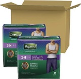 Depend Night Defense Incontinence Underwear for Men, Size S/M, 16 Count (2 pack) $47.64 MSRP