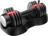 Hhusali Adjustable Dumbbell 25lbs with Fast Automatic Adjustable and Weight Plate $129.99 MSRP