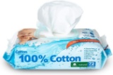 WaterCotton Baby Wipes Biodegradable 72 Wipes