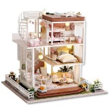 Cutebee Diy Doll house Miniature Kit with Furniture