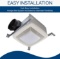 Broan-NuTone QTXE110FLT Quiet Ventilation Fan Combo, White - $186.74 MSRP