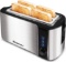 Elite Gourmet ECT-3100 Maxi-Matic 4 Slice Long Toaster with Extra Wide 1.5