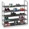 Halter 5 Tier Stainless Steel Shoe Rack / Shoe Storage Stackable Shelves - $25.99 MSRP