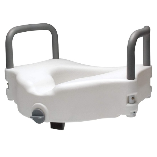 Graham-Field Lumex 4.5" Raised Toilet Seat with Removable Arms and Locking Clamp $37.27 MSRP