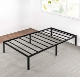 14 Inch Metal Platform Beds w/ Heavy Duty Steel Slat Mattress Foundation (No Box Spring Needed)