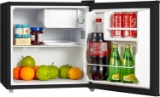 Midea WHS-65LB1 Compact Single Reversible Door Refrigerator, 1.6 Cubic Feet, Black - $103.40 MSRP