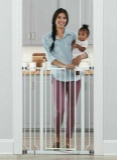 Regalo Easy Step Extra Tall Walk Thru Baby Gate, Includes 4-Inch Extension Kit, White - $46.99 MSRP
