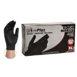 Ammex Black Nitrile Gloves, Large, Textured GPNB46100 - $27.94 MSRP