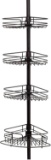 Zenna Home 2132HB Tension Pole Caddy, Oil Rubbed Bronze