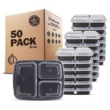 Freshware Meal Prep Containers [50 Pack] 3 Compartment Food Storage Containers $42.34 MSRP
